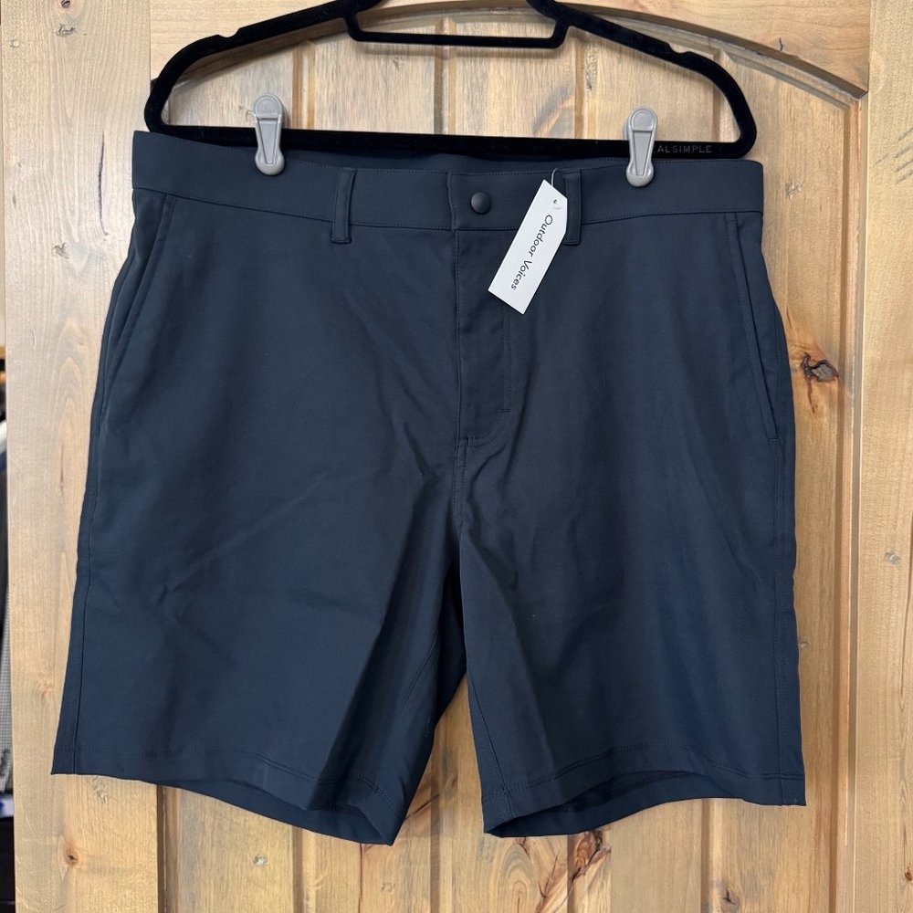 Mens Outdoor Voices Black XL "Tech Twill Birdie 7in Short"